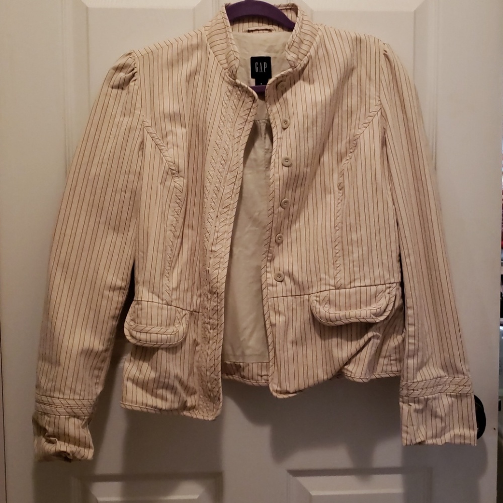 Pinstripe Jacket. Cute!